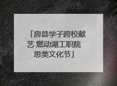 房县学子跨校献艺 燃动湖工职院思美文化节