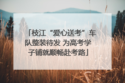 枝江“爱心送考”车队整装待发 为高考学子铺就顺畅赴考路