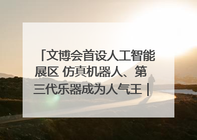 文博会首设人工智能展区 仿真机器人、第三代乐器成为人气王｜文博向“新”