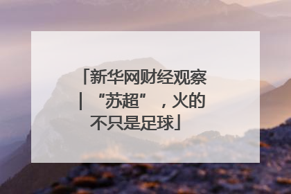 新华网财经观察｜“苏超”，火的不只是足球