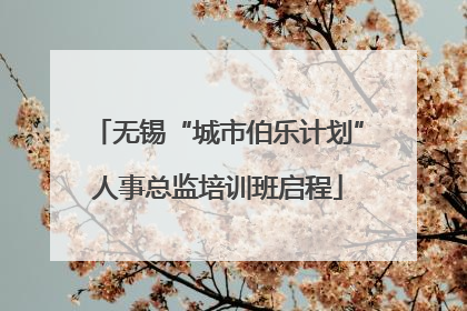 无锡“城市伯乐计划”人事总监培训班启程