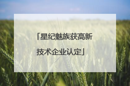 星纪魅族获高新技术企业认定