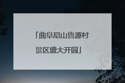 曲阜尼山鲁源村景区盛大开园