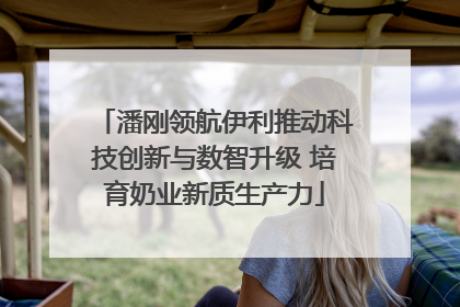潘刚领航伊利推动科技创新与数智升级 培育奶业新质生产力