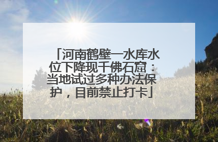 河南鹤壁一水库水位下降现千佛石窟：当地试过多种办法保护，目前禁止打卡