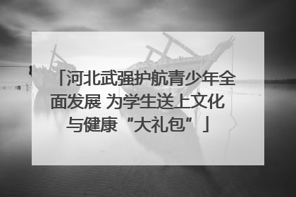 河北武强护航青少年全面发展 为学生送上文化与健康“大礼包”