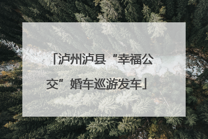 泸州泸县“幸福公交”婚车巡游发车