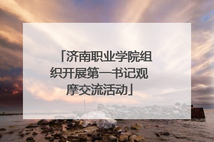 济南职业学院组织开展第一书记观摩交流活动