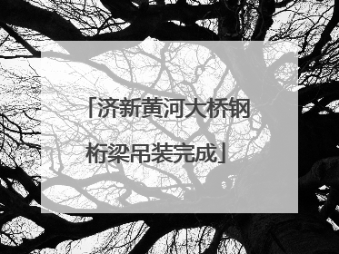 济新黄河大桥钢桁梁吊装完成