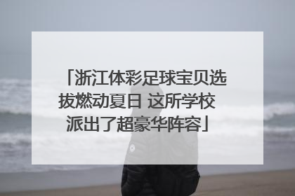 浙江体彩足球宝贝选拔燃动夏日 这所学校派出了超豪华阵容