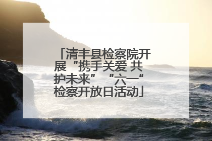清丰县检察院开展“携手关爱 共护未来”“六一”检察开放日活动
