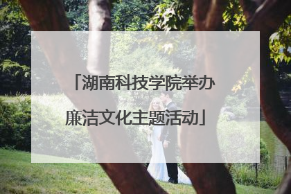 湖南科技学院举办廉洁文化主题活动