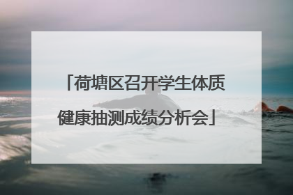 荷塘区召开学生体质健康抽测成绩分析会