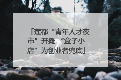莲都“青年人才夜市”开摊 “盒子小店”为创业者兜底