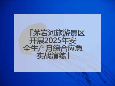 茅岩河旅游景区开展2025年安全生产月综合应急实战演练