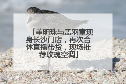 董明珠与孟羽童现身长沙门店，再次合体直播带货，现场推荐玫瑰空调