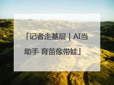 记者走基层｜AI当助手 育苗像带娃