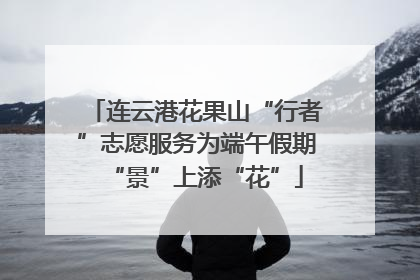 连云港花果山“行者”志愿服务为端午假期“景”上添“花”