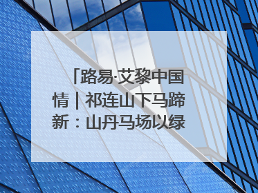 路易·艾黎中国情｜祁连山下马蹄新：山丹马场以绿色发展诠释“两山”理论实践