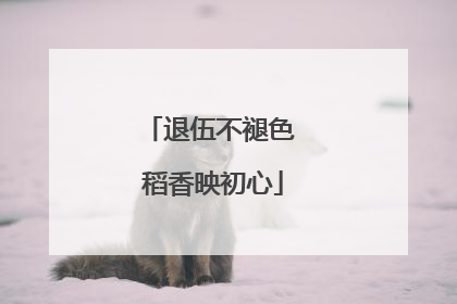 退伍不褪色 稻香映初心