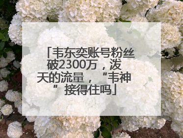 韦东奕账号粉丝破2300万，泼天的流量，“韦神”接得住吗