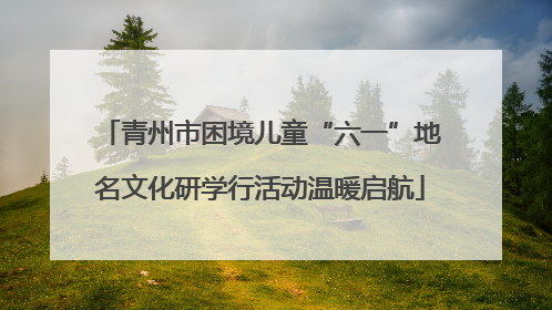 青州市困境儿童“六一”地名文化研学行活动温暖启航
