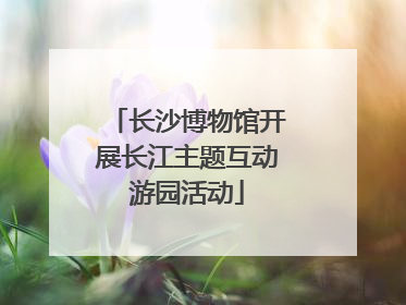 长沙博物馆开展长江主题互动游园活动