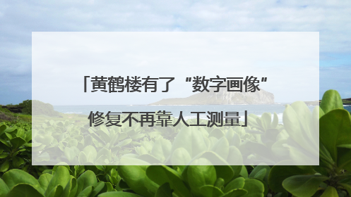 黄鹤楼有了“数字画像” 修复不再靠人工测量