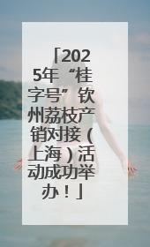 2025年“桂字号”钦州荔枝产销对接（上海）活动成功举办！