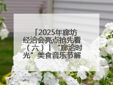 2025年廊坊经洽会亮点抢先看（六）丨“廊洽时光”美食音乐节解锁潮酷打卡方式