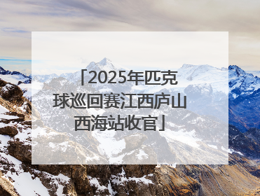2025年匹克球巡回赛江西庐山西海站收官