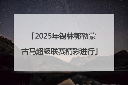 2025年锡林郭勒蒙古马超级联赛精彩进行