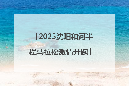 2025沈阳和河半程马拉松激情开跑