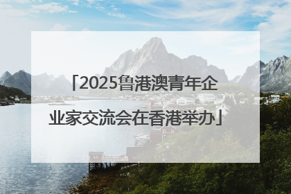 2025鲁港澳青年企业家交流会在香港举办