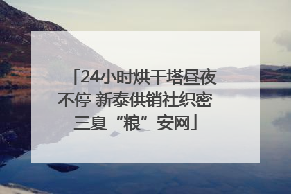 24小时烘干塔昼夜不停 新泰供销社织密三夏“粮”安网