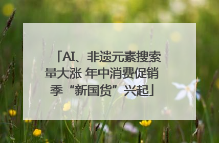 AI、非遗元素搜索量大涨 年中消费促销季“新国货”兴起