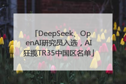 DeepSeek、OpenAI研究员入选，AI狂揽TR35中国区名单